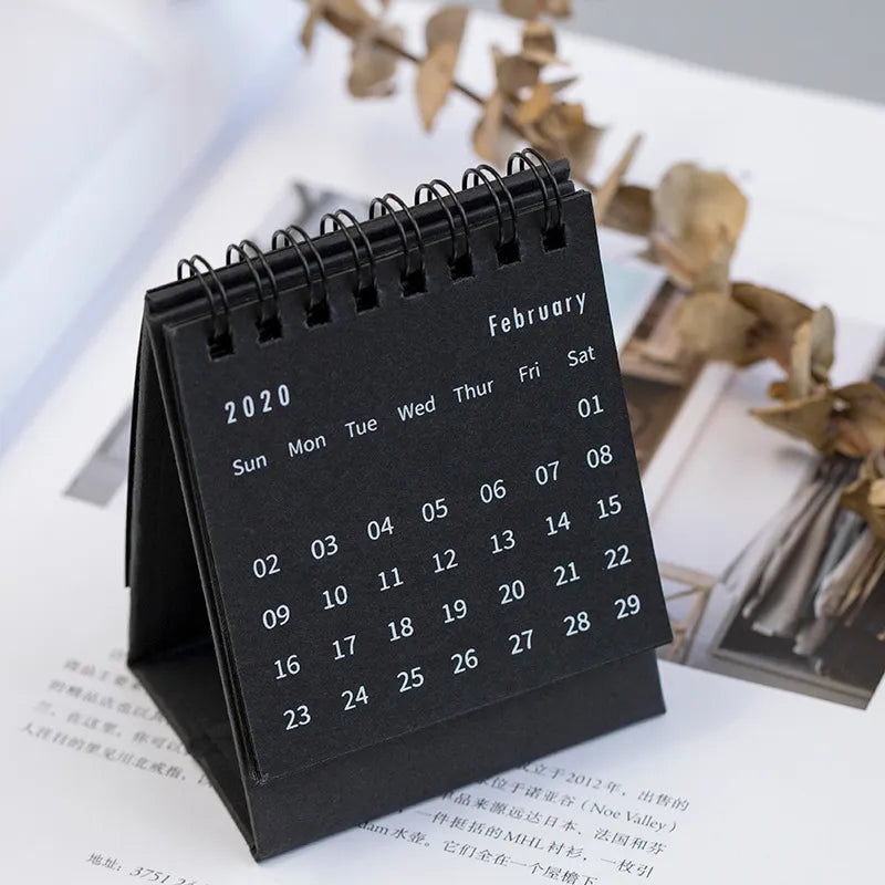 Solid Color Small Desk Calendar